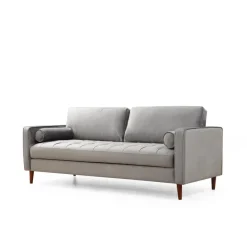 Rom (215 x 90 x 70 cm) 3-sitssoffa Ljusgrå