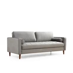 Rom (215 x 90 x 70 cm) 3-sitssoffa Ljusgrå