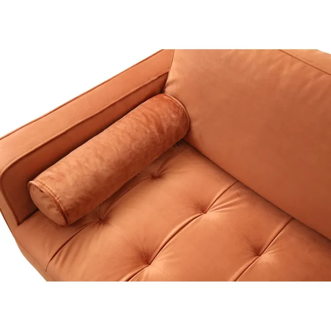 Rom (215 x 90 x 70 cm) 3-sitssoffa Orange