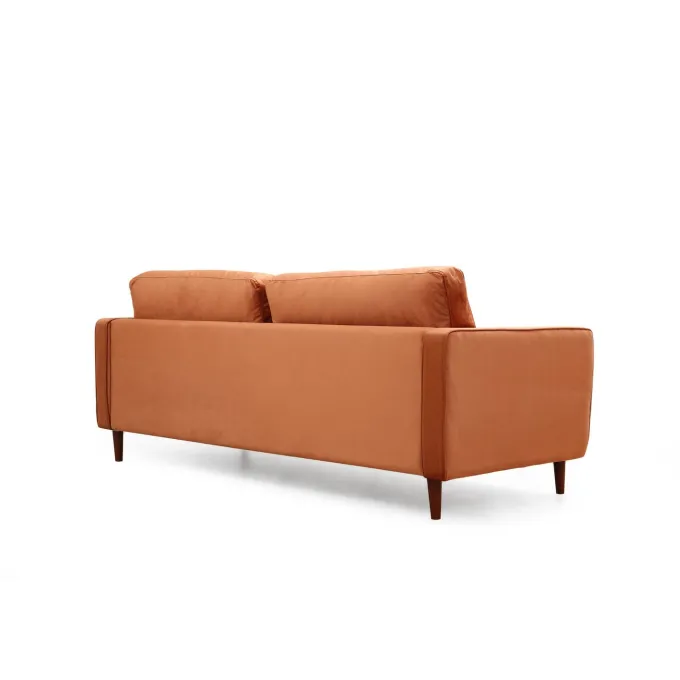 Rom (215 x 90 x 70 cm) 3-sitssoffa Orange