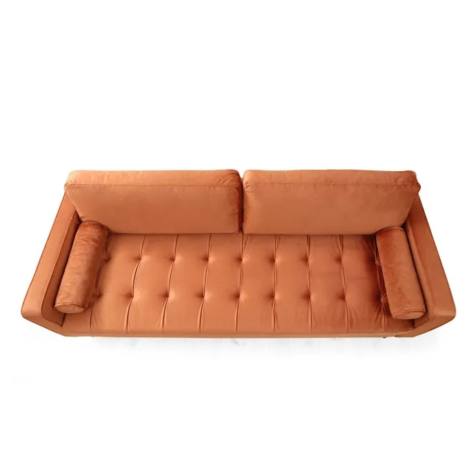 Rom (215 x 90 x 70 cm) 3-sitssoffa Orange