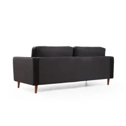 Rom (215 x 90 x 70 cm) 3-sitssoffa Svart ek