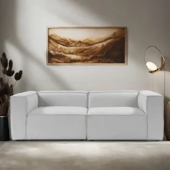 Rotorua 2-sits (110 x 108 x 140 cm) Ljusgrå 2-sitssoffa