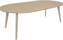 Sagene Matbord 110 cm Vitpigmenterad Ek