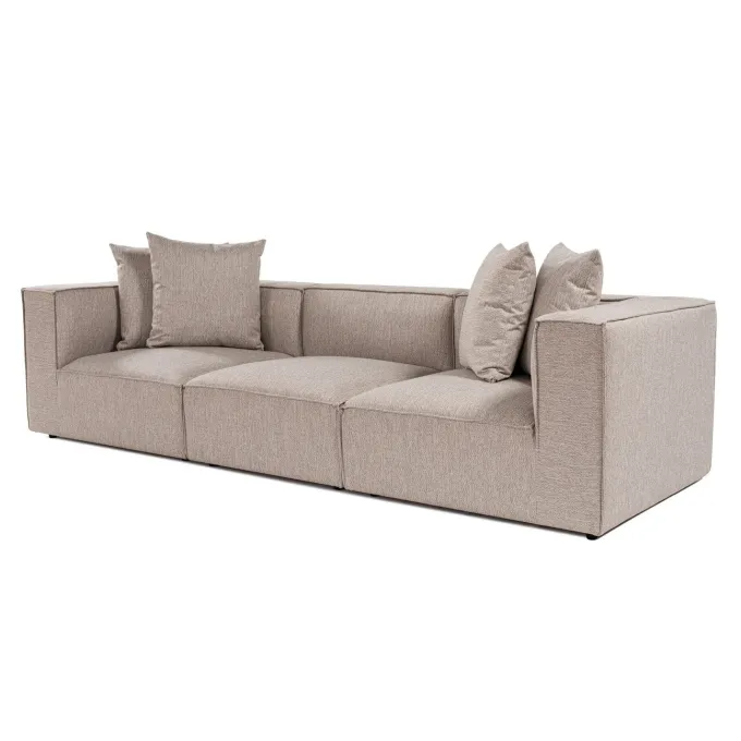 Samarkand 3 (270 x 65 x 95 cm) 3-sitssoffa Sandbeige