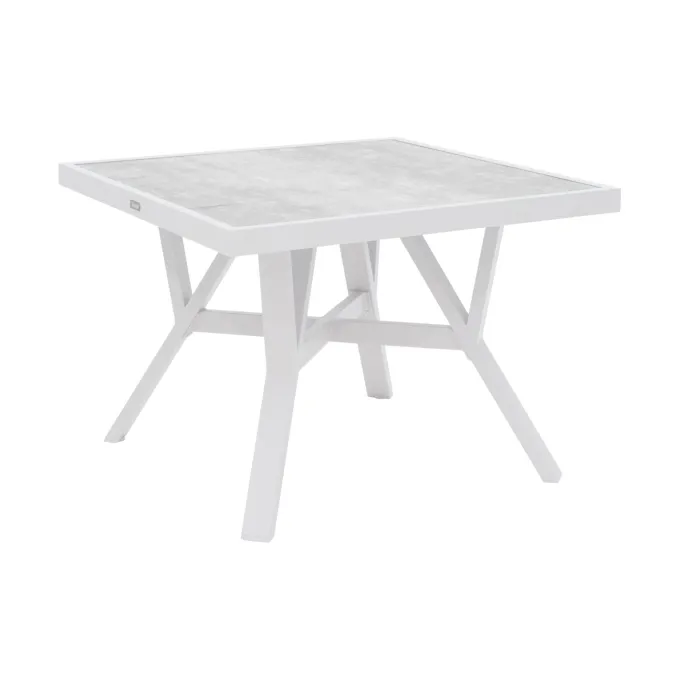 Samvaro Soffbord Vit/Grå 90x90 cm