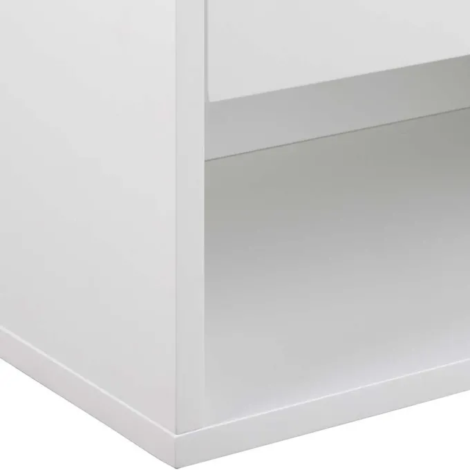Sandnes Sängbord 24x50x35 cm Vit