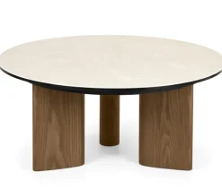 Sandy Soffbord Runt Canaletto Walnut