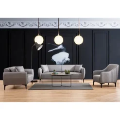 Santiago (220 x 67 x 95 cm) 3-sitssoffa Grå
