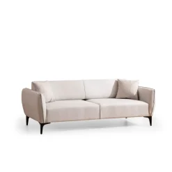 Santiago (220 x 67 x 95 cm) 3-sitssoffa Offwhite