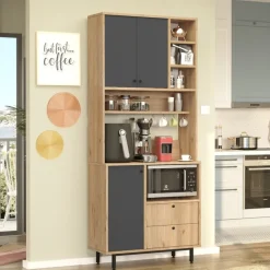 Sapporo Wide Hylla Ek antracit