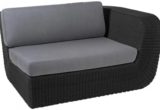 Savannah 2-Sits Modul Vänster Svart
