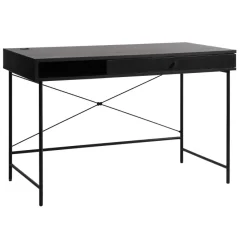 Segmento 60x120 cm Skrivbord Svart