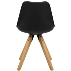 Sento Matstol PU BK Svart/Ek