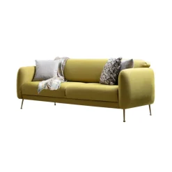 Sevilla 3-sits (214 x 98 x 85 cm) 3-sits bäddsoffa Gul