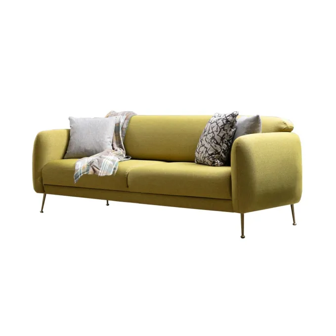Sevilla 3-sits (214 x 98 x 85 cm) 3-sits bäddsoffa Gul