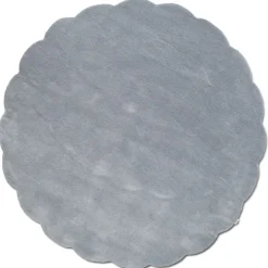 Shell Rund 120 cm Matta Blå