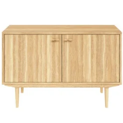 Sideboard Nr.421 2st Trädörrar 126x80 cm Oljad Ek