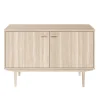 Sideboard Nr.421 2st Trädörrar 126x80 cm Vitoljad Ek