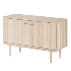Sideboard Nr.421 2st Trädörrar 126x80 cm Vitoljad Ek