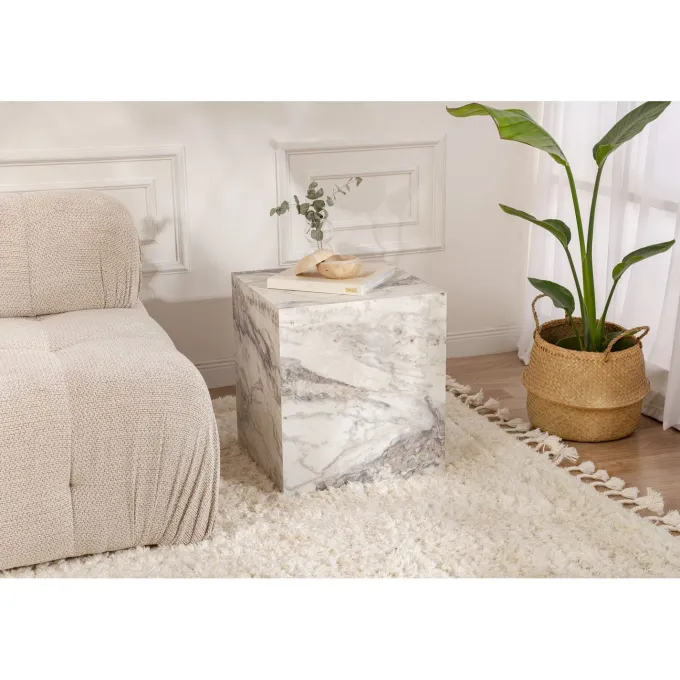 Sidobord serie 1 (45 x 50 x 45 cm) Sidobord Freesia Marble