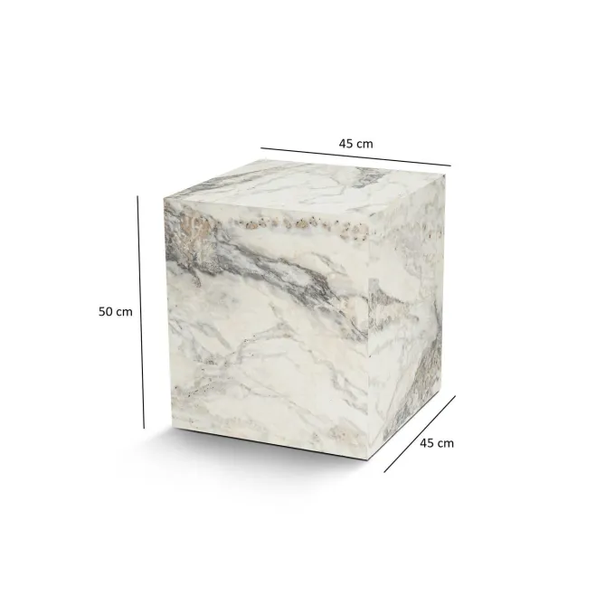 Sidobord serie 1 (45 x 50 x 45 cm) Sidobord Freesia Marble