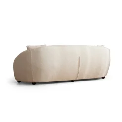 Siena Cream Bouclette (230 x 75 x 94 cm) Cream 3-sitssoffa