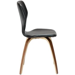 S.I.T Stol Vintage Black Art.Leather, Walnut