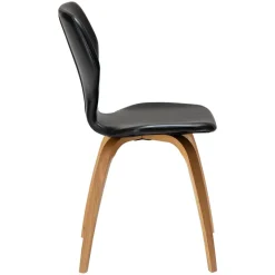 S.I.T Stol Vintage Black Art.Leather, Oak