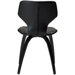 S.I.T Stol Vintage Black Art.Leather, Black Oak