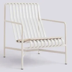 Sittdyna Till Palissade För Hög Och Låg Loungestol, Krämvit