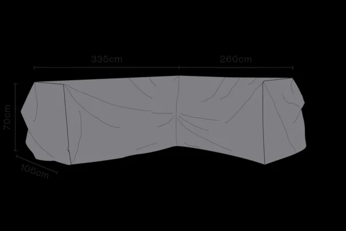 Soffskydd L260/R335 cm Andas