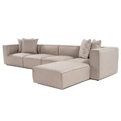 Sora (350 x 65 x 190 cm) Hörnsoffa Sandbeige