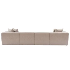 Sora (350 x 65 x 190 cm) Hörnsoffa Sandbeige