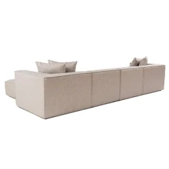 Sora (350 x 65 x 190 cm) Hörnsoffa Sandbeige