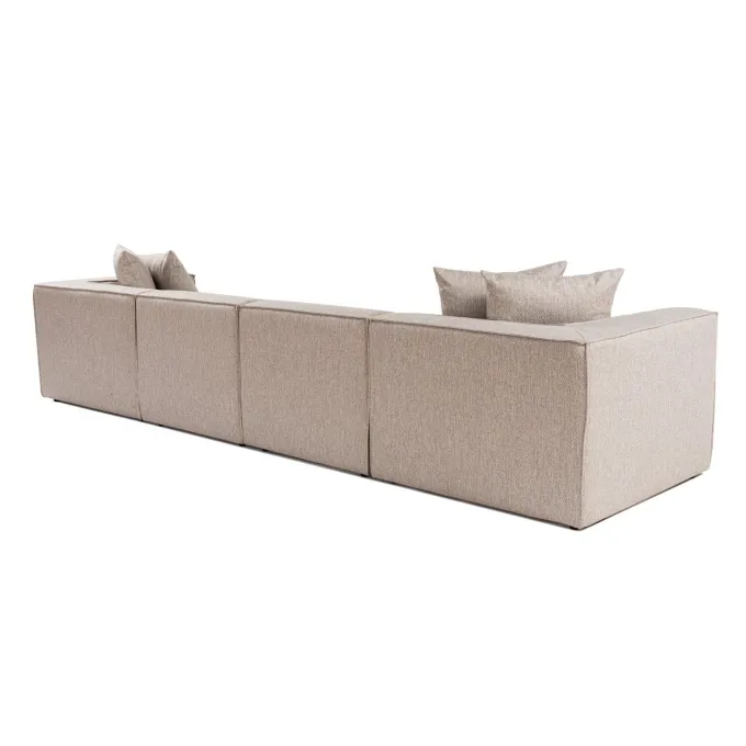 Sora (350 x 65 x 190 cm) Hörnsoffa Sandbeige