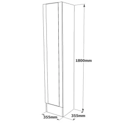 Split Plus 18 (90 x 180 x 34 cm) Atlantisk furu Hallställ