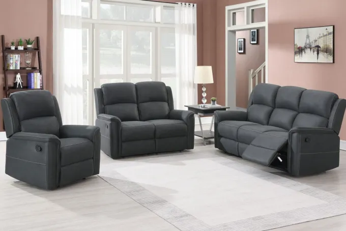 Staffan 3-Sits Reclinersoffa Grå