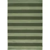 Stripe Boucle Matta Grön