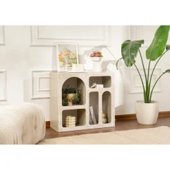 Suva (80 x 74 x 37 cm) Konsolbord Travertin sandsten