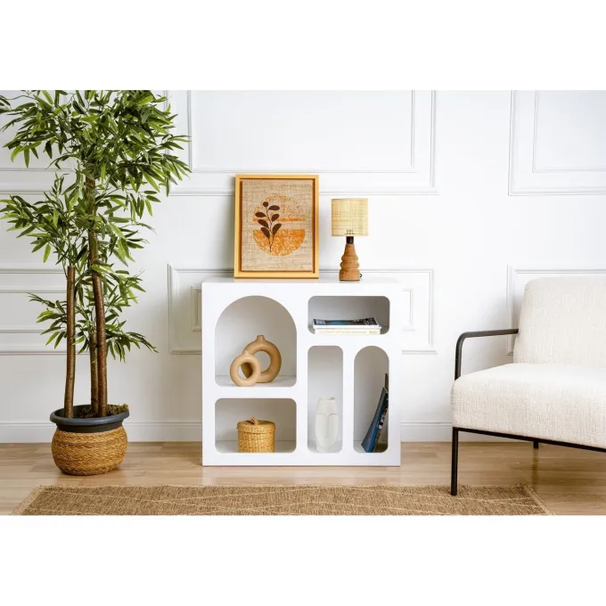 Suva (80 x 74 x 37 cm) Konsolbord Vit