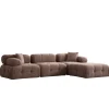 Tallinn 3-sits med puff (300-200 x 100 x 80 cm) Hörnsoffa Cappuccino