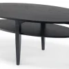 Tango Soffbord Ellips 130cm Svartbetsad Ek
