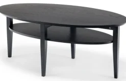 Tango Soffbord Ellips 130cm Svartbetsad Ek