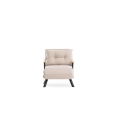 Tarawa v2 Enkel (26 x 120 x 60 cm) Creme 1-sits bäddsoffa