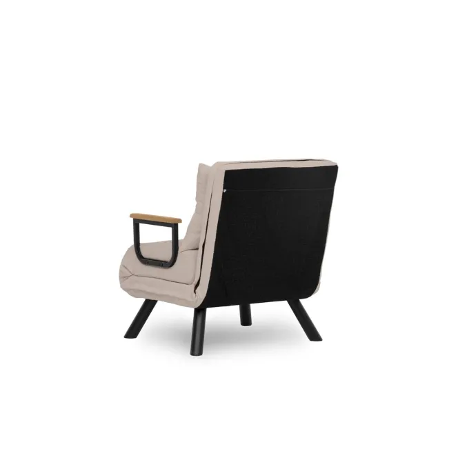 Tarawa v2 Enkel (26 x 120 x 60 cm) Creme 1-sits bäddsoffa