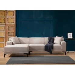 Tbilisi Corner (165 x 90 x 110 cm) Hörnsoffa Vit, Vänster