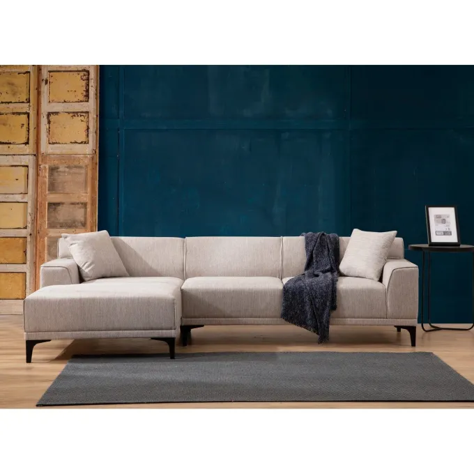 Tbilisi Corner (165 x 90 x 110 cm) Hörnsoffa Vit, Vänster