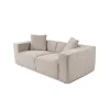 Tbilisi 2-sits (220 x 108 x 65 cm) 2-sitssoffa Mocha