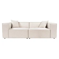 Tbilisi 2-sits (220 x 108 x 65 cm) 2-sitssoffa Ljusbrun